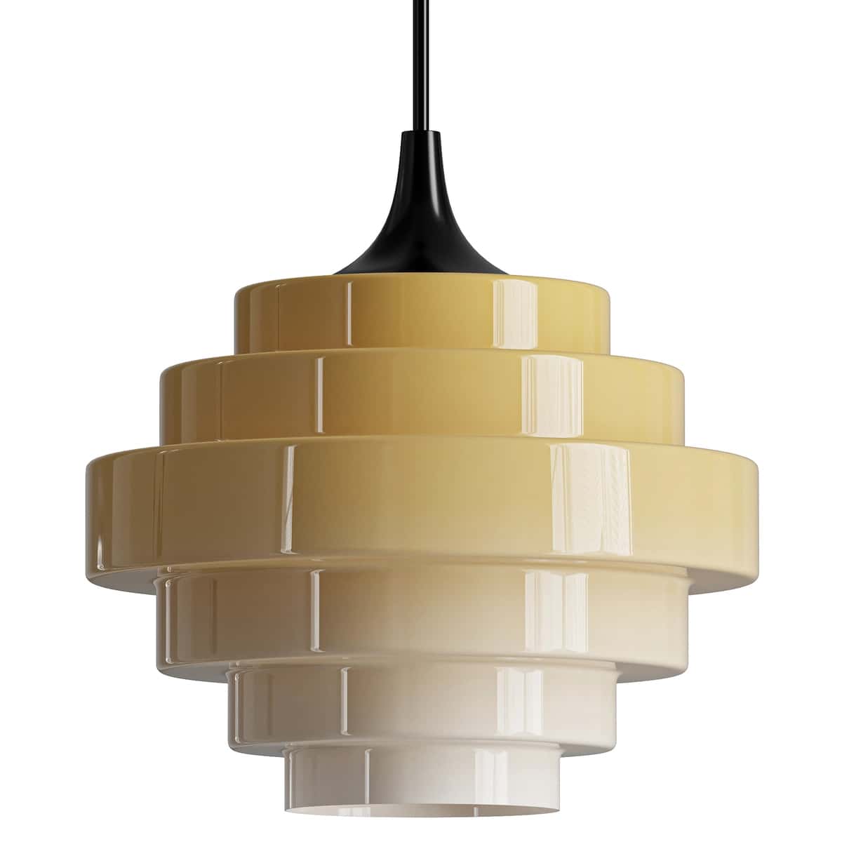 Sanenos Retro Geometric Glass Pendant Light 1