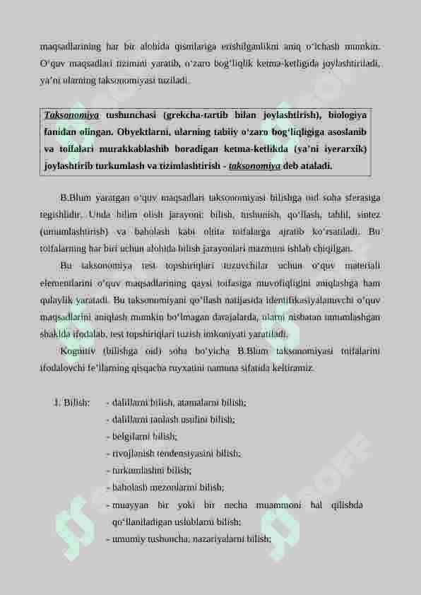 O'QUV JARAYONINI LOYIHALASH VA REJALASHTIRISH. 3