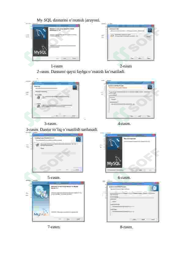 My SQL dasturini o'rnatish 2