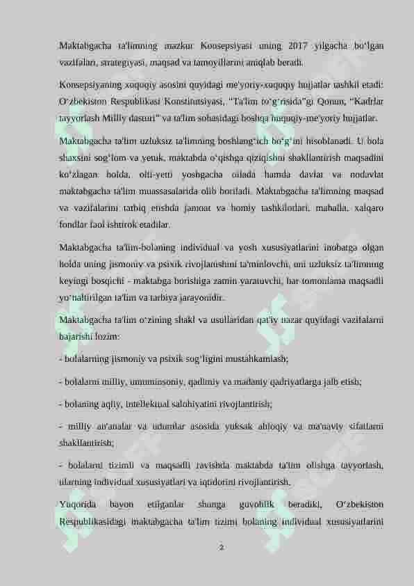 Bolalarni MTT sharoitlariga moslashtirishini tashkillashtirish texnologiyalari 2