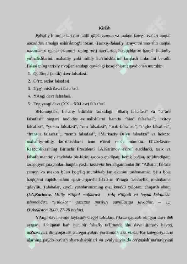 Falsafiy tafakkur taraqqiyoti bosqichlari: Sharq falsafasi 2