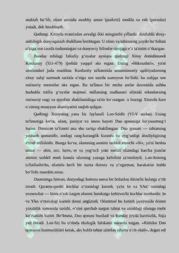 Falsafiy tafakkur taraqqiyoti bosqichlari: Sharq falsafasi 7