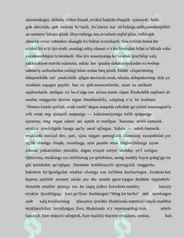 Xalq ertaklarining ijro etilish tartibi va ertakchilik an’analari (ma'lumot sifatida) 3