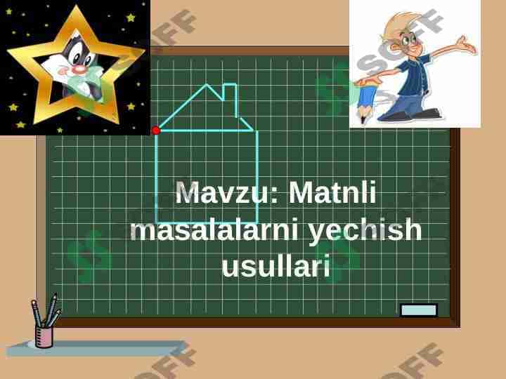 Matnli masalalarni yechish usullari