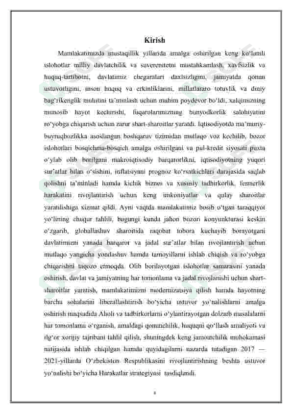 O'zbekiston Respublikasini yanada rivojlantirish bo‘yicha 2017-2021 yillarga mo‘ljallangan Harakatlar strategiyasi 3