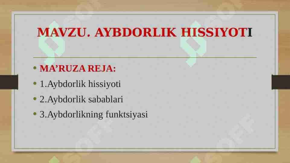 AYBDORLIK HISSIYOTI
