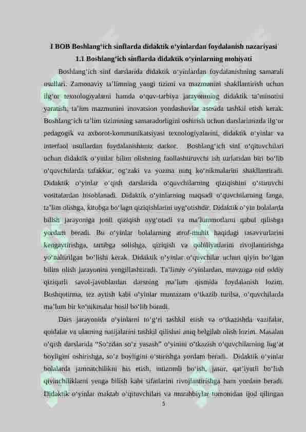 Boshlang‘ich sinf matematika darslarida didaktik o‘yinlardan foydalanish 5