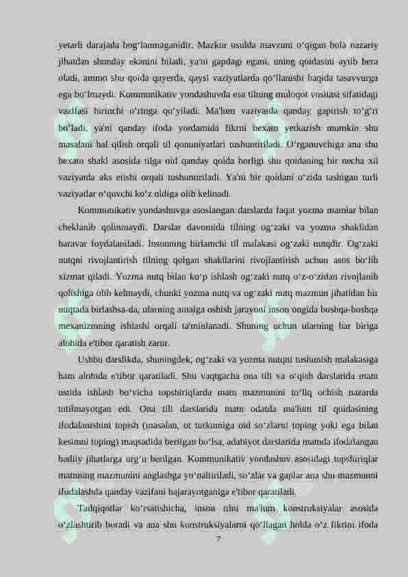 3-sinf ona tili darsligining tahlili 7