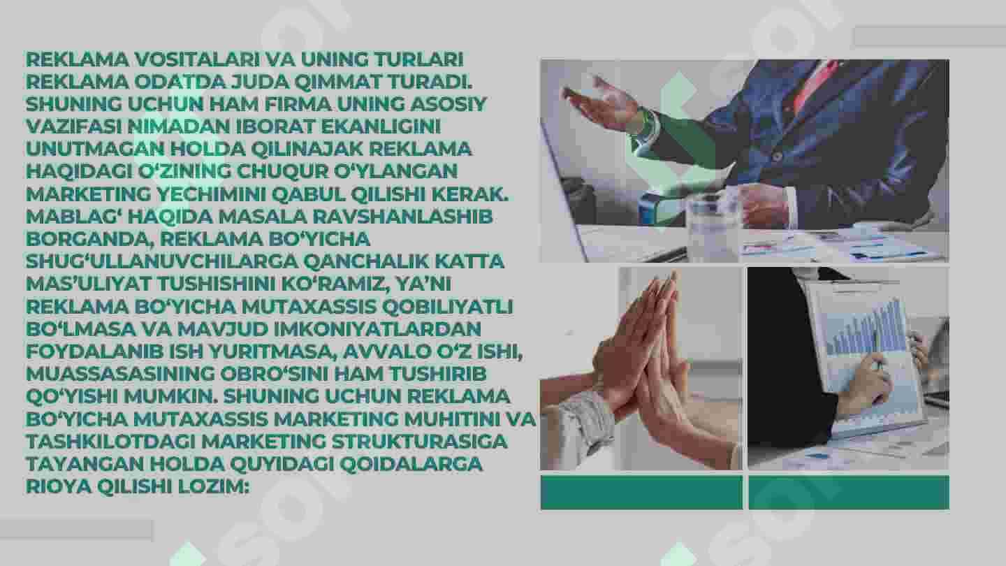 REKLAMANING ASOSIY VOSITALARI 4