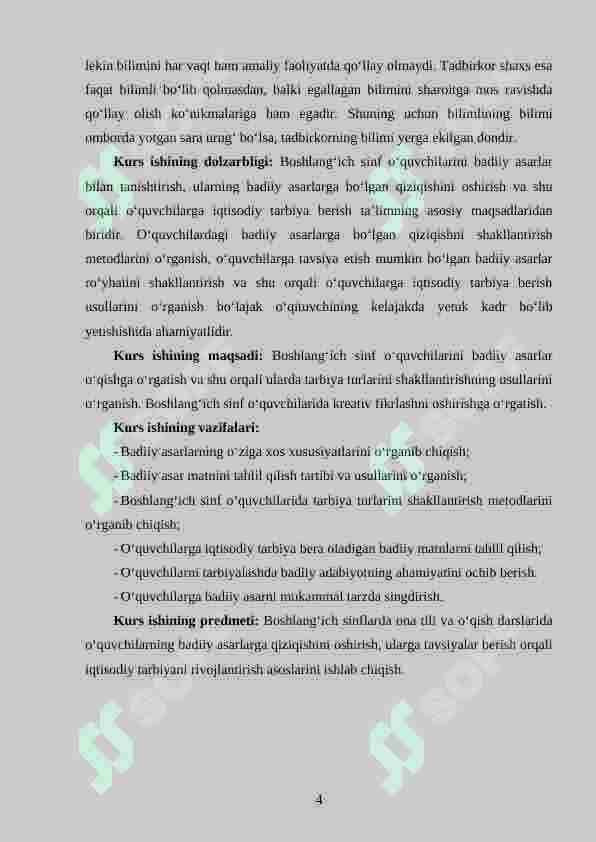 Boshlangʻich sinflarda o‘quvchilarga iqtisodiy tarbiya berish metodikasi. 4