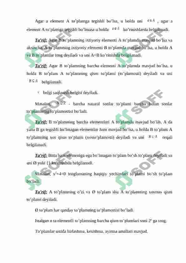Fikriy ifodalarni shakllantirishda predikatlar. Bir, ikki, uch o’rinli predikatlar. Mavjudlik, ixtiyoriylik kvantorlari. 7