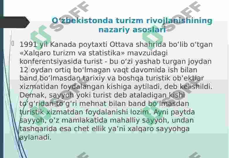 O‘zbekistonda turizmni rivojlantirishni o‘ziga xos xususiyatlari va istiqbollari 2