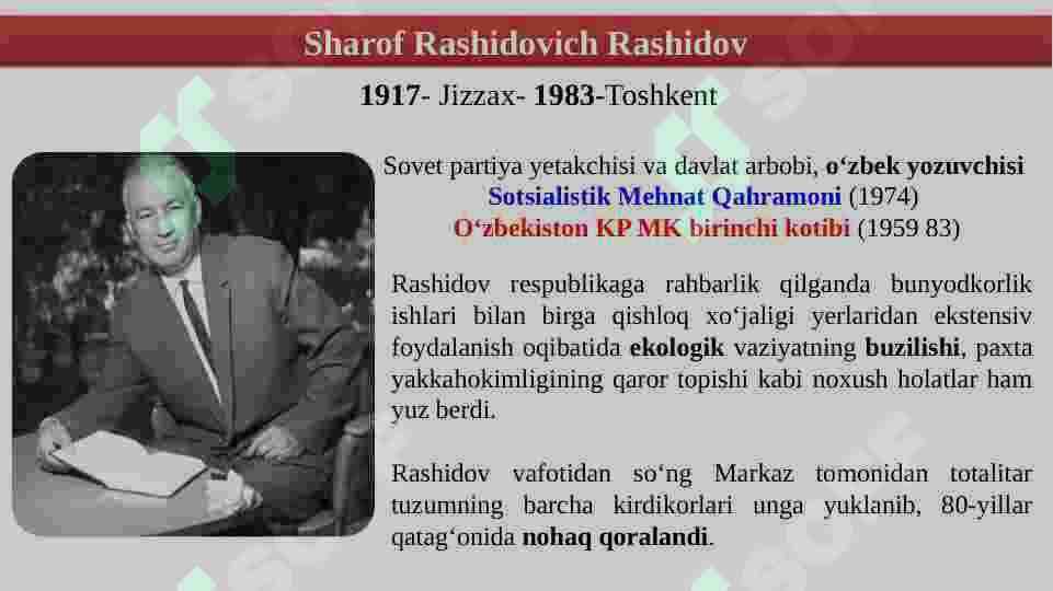 Sovet davlatida ma'muriy-buyruqbozlik tizimining kuchayishi 2