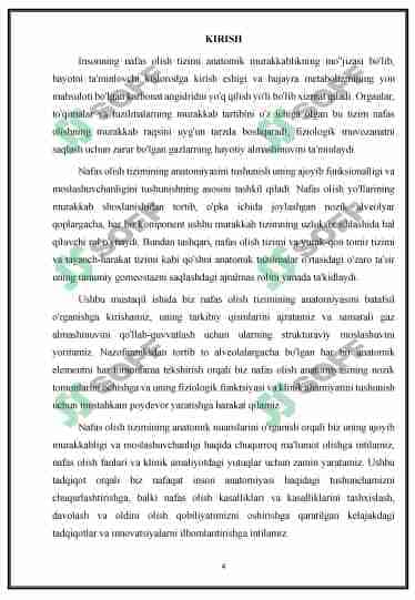 Nafas olish sistemasi - anatomiyasi va fiziologiyasi 2