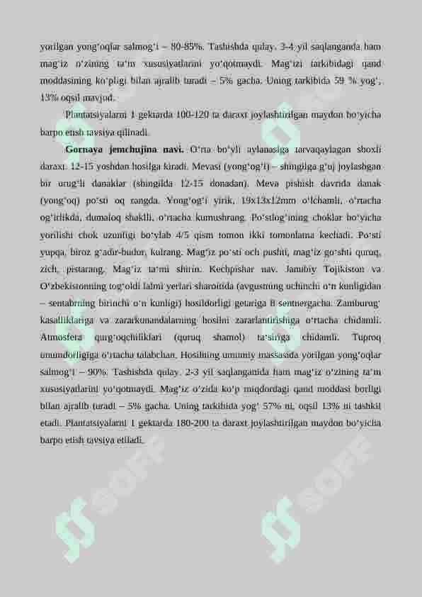 Pista, pekan va funduk yetishtirishning agrotexnik xususiyatlari 3