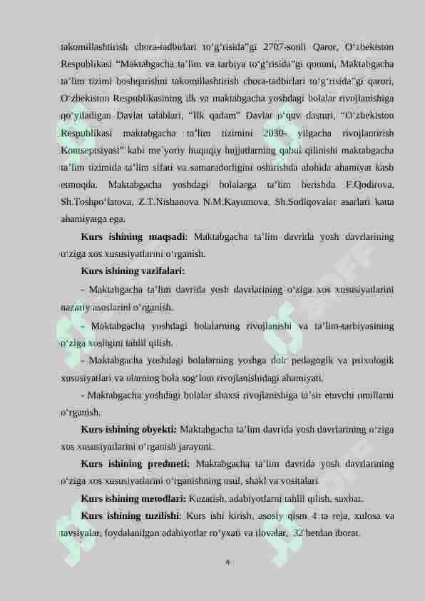 Maktabgacha ta’lim davrida yosh davrlarining o‘ziga xos xususiyatlari. 4