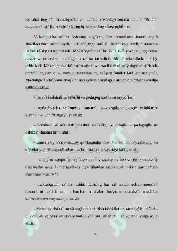 Maktabgacha ta’lim tashkilotida manitoring tizimni tashkil etish 4