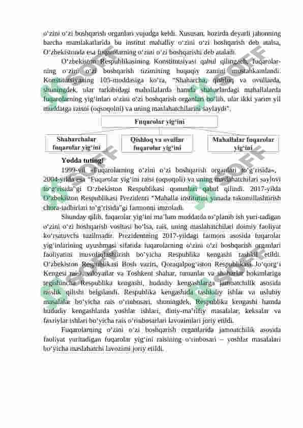O‘ZBEKISTONDA FUQAROLIK JAMIYATINING SHAKLLANISHI VA RIVOJLANISHI 3