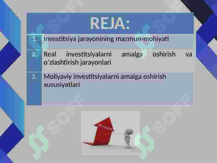 INVESTITSIYA JARAYONLARINING MAZMUNI VA ASOSIY BOSQICHLARI 2