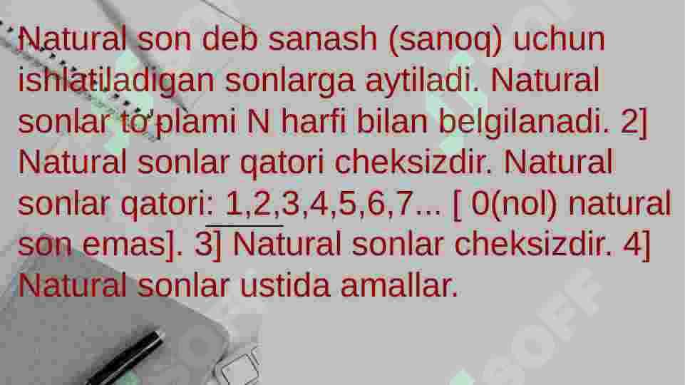 Natural sonlarni ko'paytirish va bo'lish 4