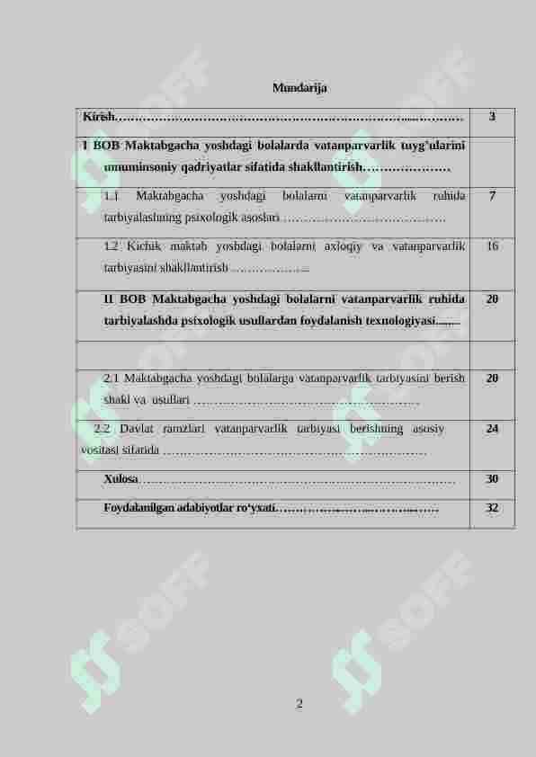 MAKTABGACHA TA’LIM YOSHIDAGI BOLALARDA VATANPARVARLIK TUYG’USINI SHAKLLANTIRISH 2