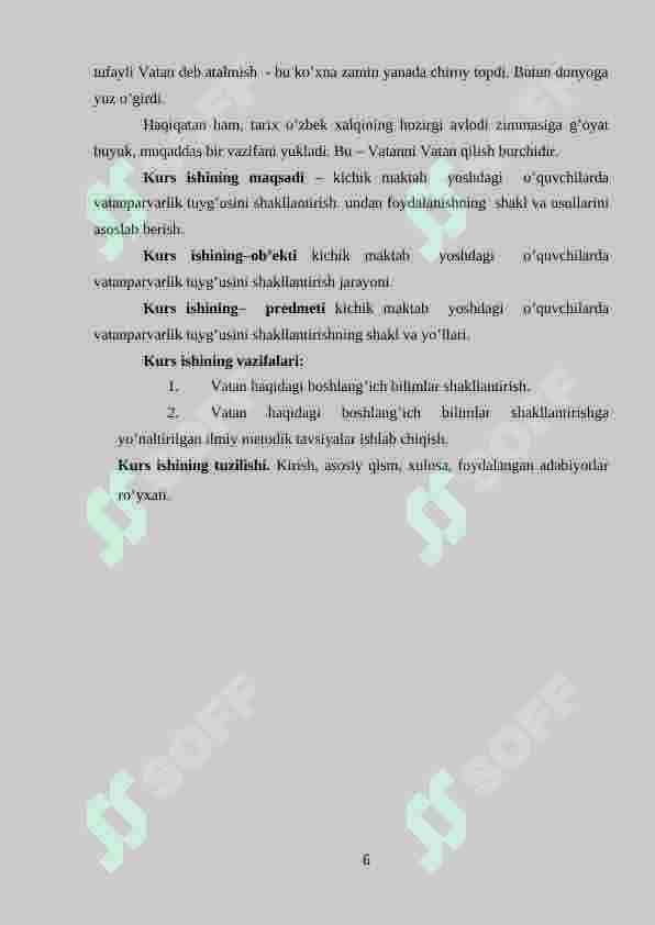 MAKTABGACHA TA’LIM YOSHIDAGI BOLALARDA VATANPARVARLIK TUYG’USINI SHAKLLANTIRISH 6