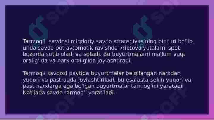 1-qism-Spot tarmoqli tizim nima va u qanday ishlaydi. Treyding. 2
