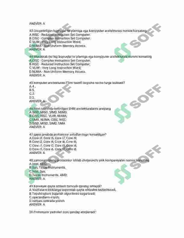 internet, dasturlash, tarmoq administratorligi test javoblari 7