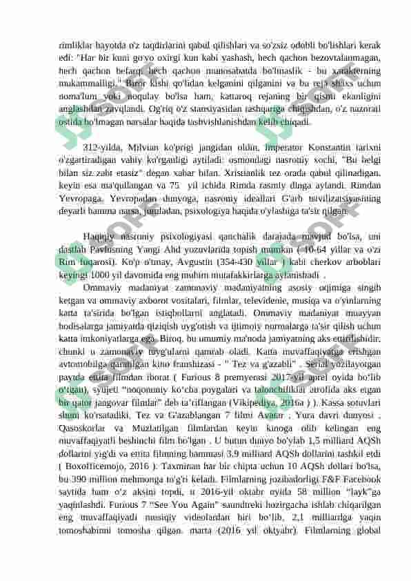 Shaxs axborot iste'moli madaniyatiga ommaviy axborot vositalarining ta'siri 7