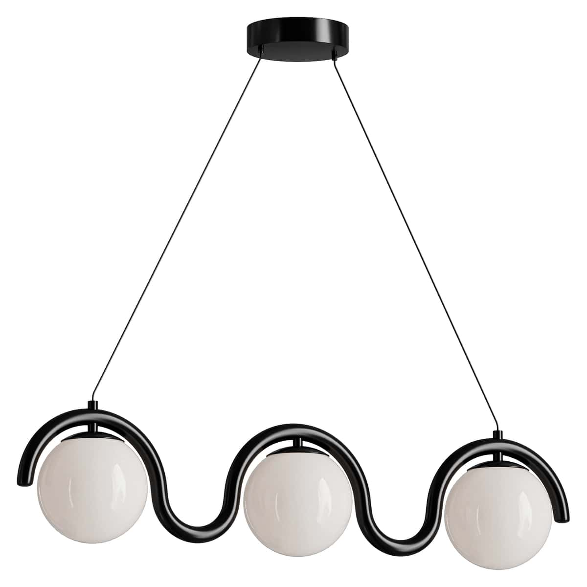 Lenox Linear Ball Pendant Lamp 3 heads 2