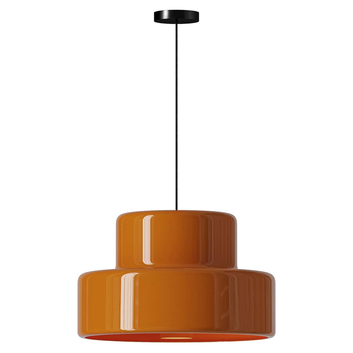 Bauhaus Vintage Orange Warm Pendant Light 2