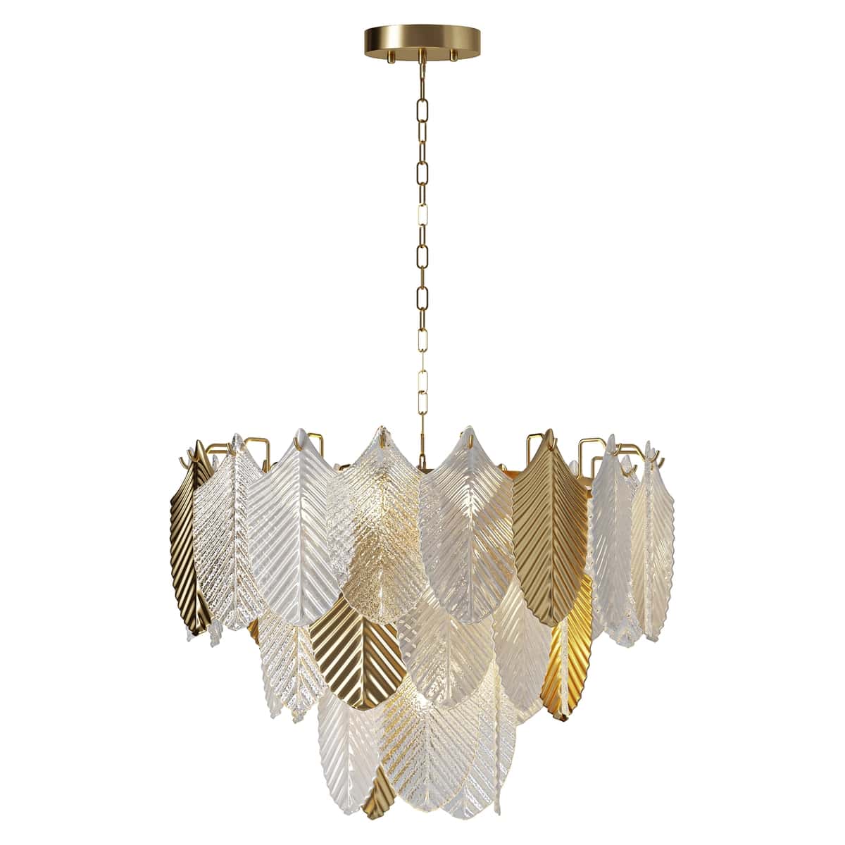 Freya Hloya Gold Glass Pendant Chandelier Dzin la la 2