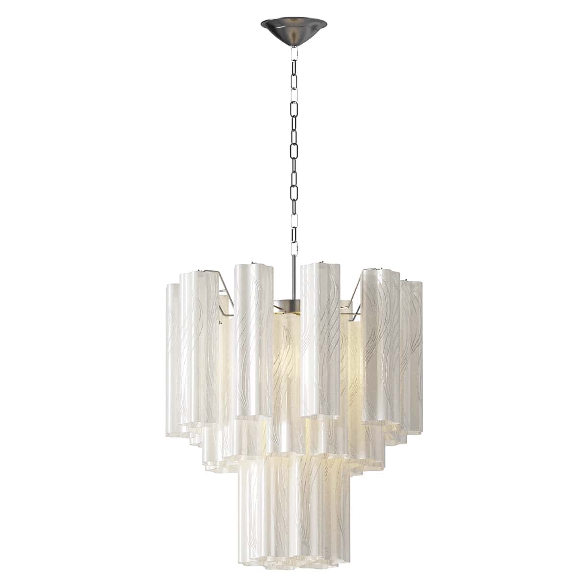 Azzura Glass Chandelier white 2