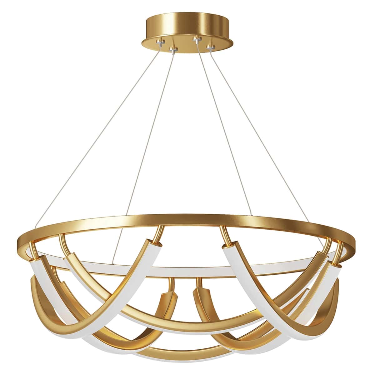 Close Bond Rose Gold LED Chandelier 2