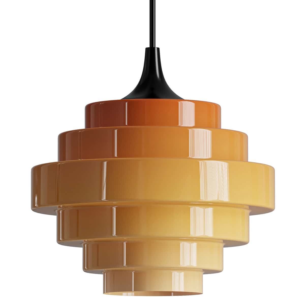 Sanenos Retro Geometric Glass Pendant Light 2