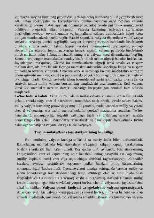 Tijorat banklarining valyuta operatsiyalari 4