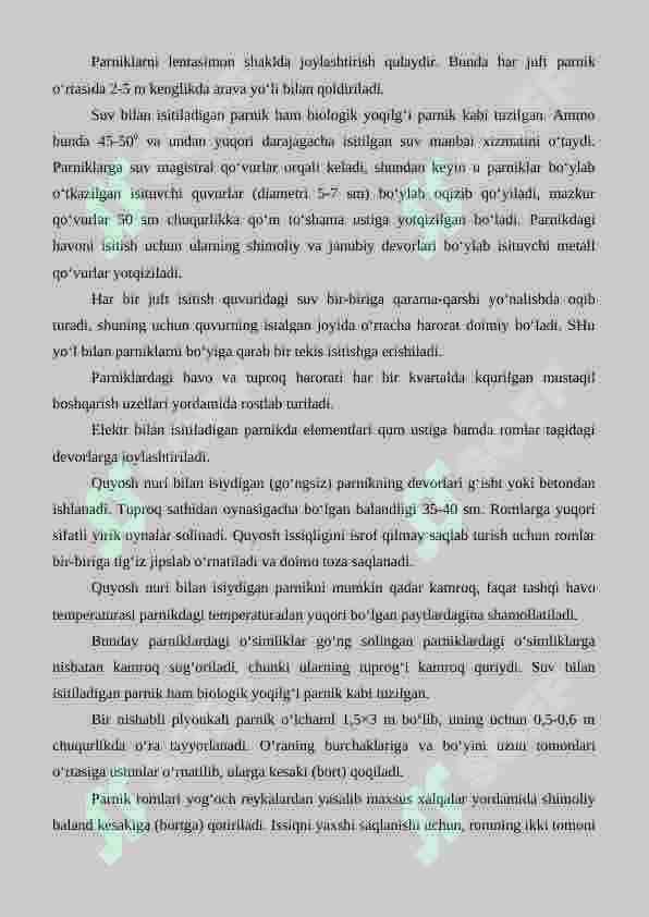 Parniklar tuzilishi va vazifalari 4