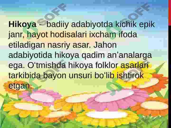 ÓQISH DARSLARIDA HIKOYA MATNI USTIDA ISHLASH 3
