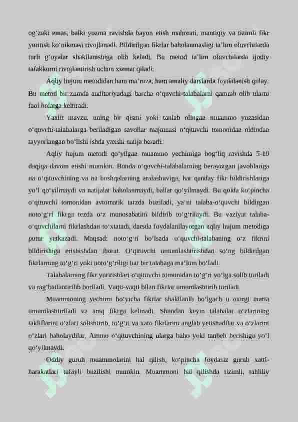 Fikrlarni yaratish: “Aqliy hujum” metodi 2