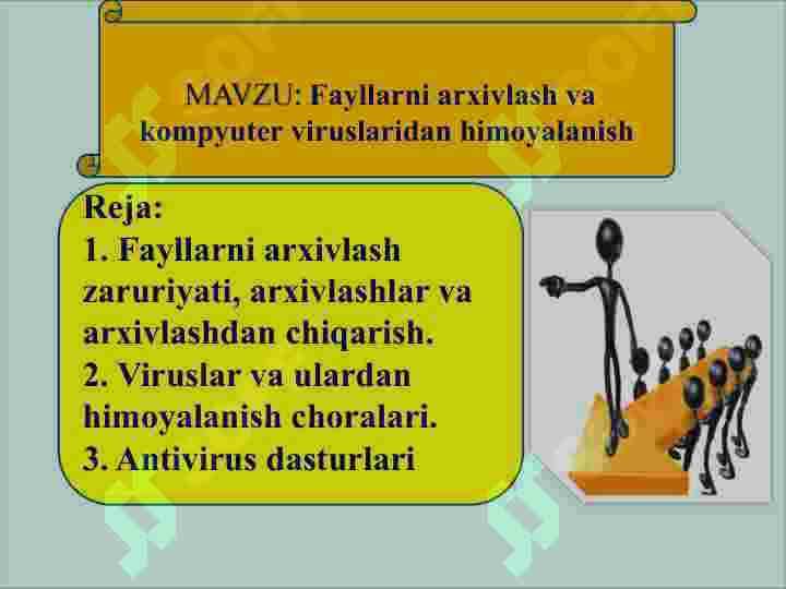 Fayllarni arxivlash va kompyuter viruslaridan himoyalanish 2