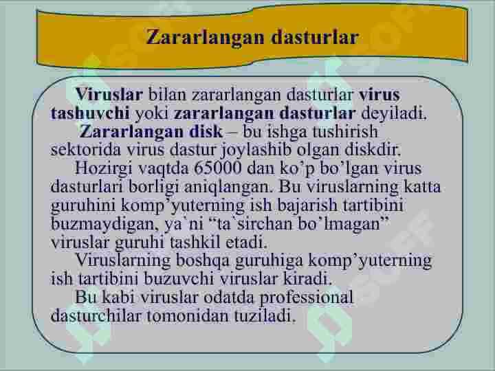 Fayllarni arxivlash va kompyuter viruslaridan himoyalanish 4