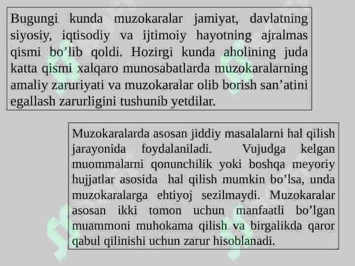 Rasmiy uchrashuvlar va ularni tashkil etish 7