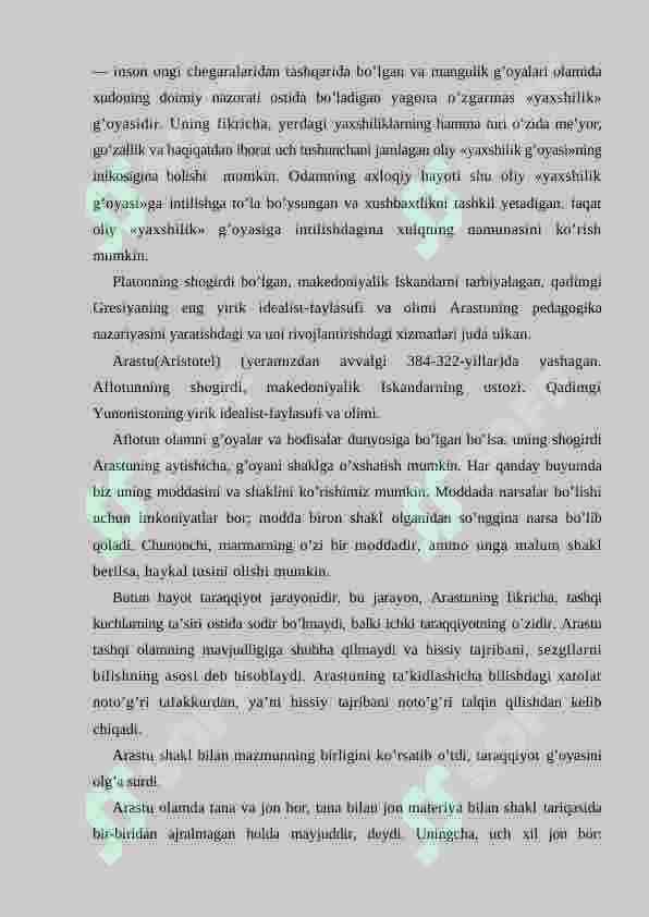 ANTIK DAVRLARDAN VII ASRGACHA TARBIYA VA PEDAGOGIK FIKRLAR. 7