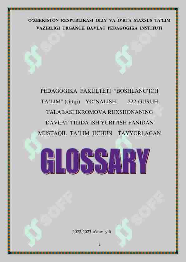 Kasbga oid adabiyotlar annotatsiyasi
