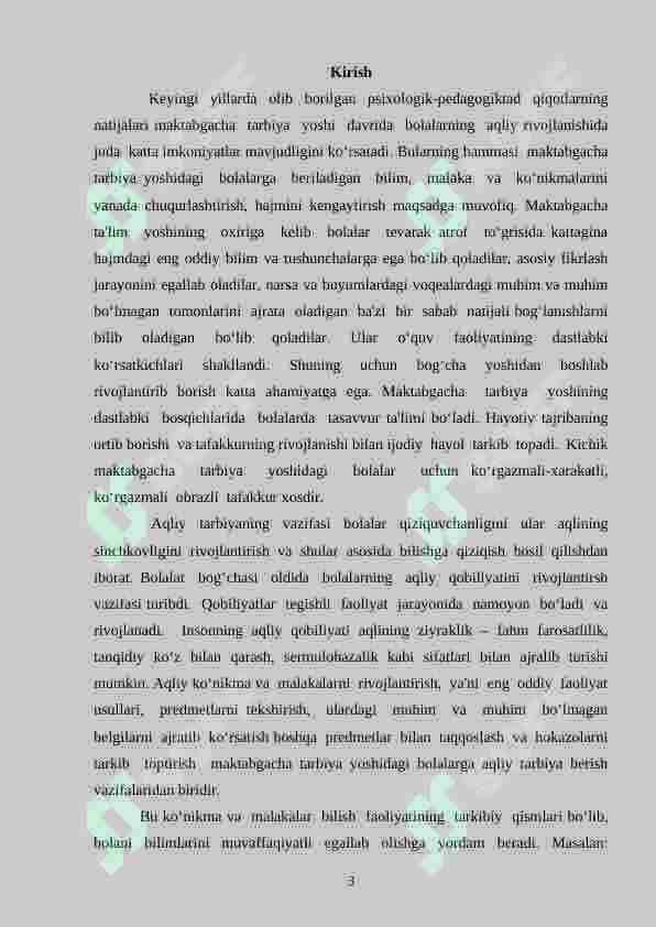 Ekskursiya – maktabgacha yoshdagi bolalarni aqliy jihatdan tarbiyalash shakli 3