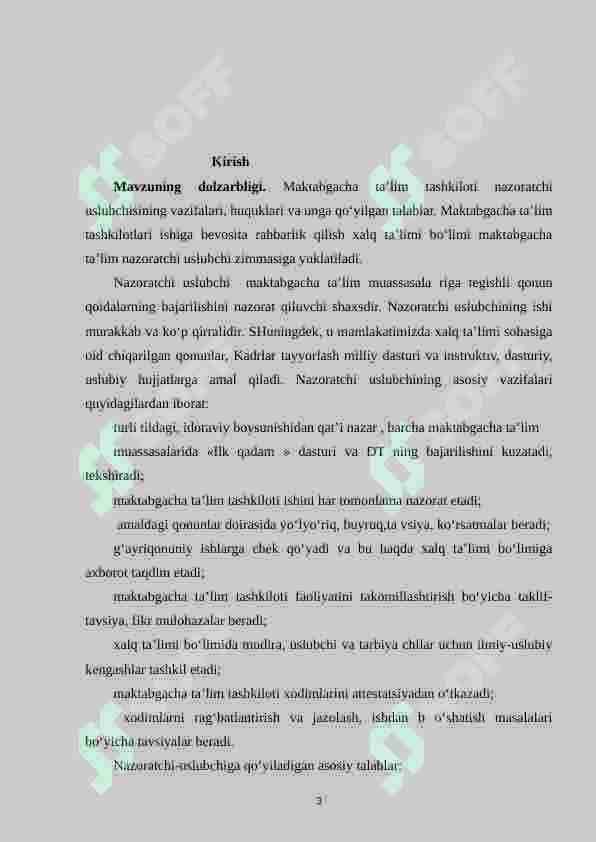 Maktabgacha ta’limda nazoratchi tomonidan metodik ishlarga rahbarlik qilish 3