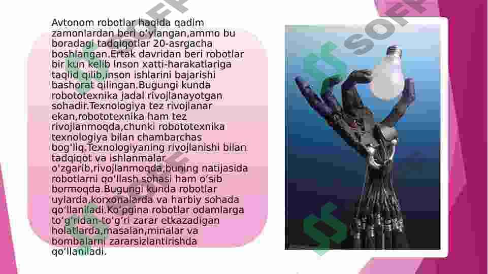 Robototexnika elementlari 2