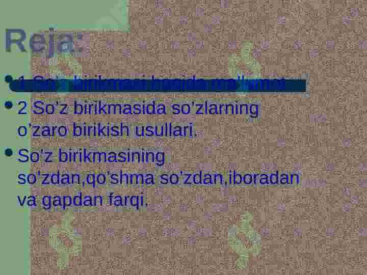 so’z birikmasi sintaksisi. 2