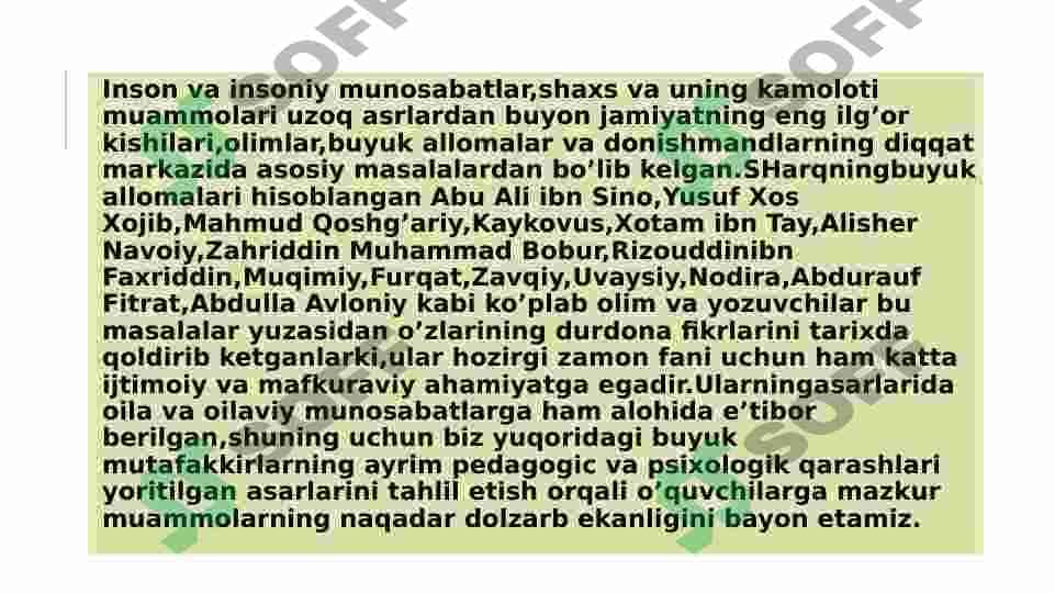 Yosh avlod tarbiyasida oilaning o’rni haqida mutaffakirlar ta’limoti 3
