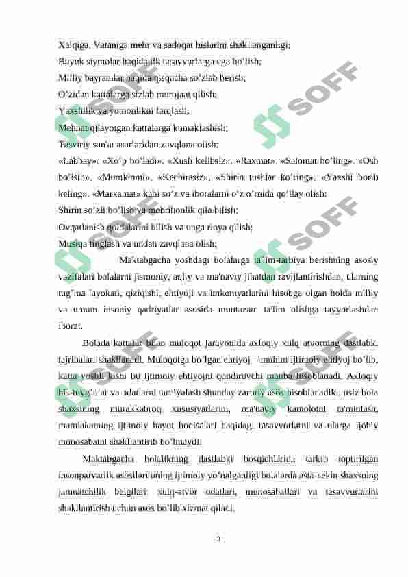 Maktabgacha ta’lim tashkilotlarida tayyorlov guruhi bolalarini maktabga tayyorlash vazifalari 3